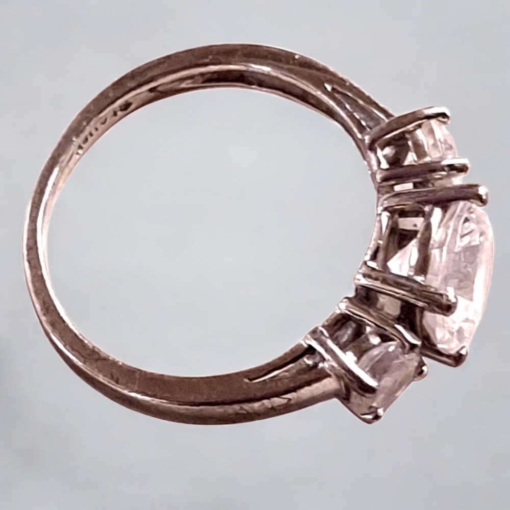 Vintage Signed STAUER Sterling Silver 925 3 Stone Ring Size 73.4 grams Size 7 - Picture 3 of 10